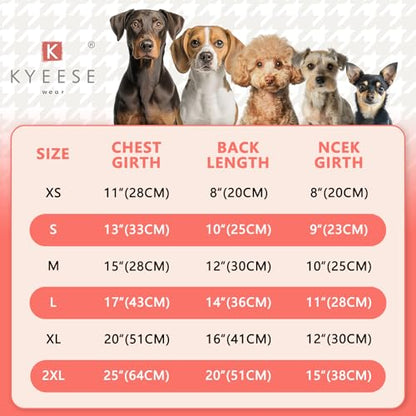 KYEESE Dog Coats Turtleneck Stretchy Pet Pjs Dog Sweater Super Soft Warm Material Dogs Pajamas with Bowtie Dog Onesie for Small Dogs Cold Weather Coat, Pink,L - color: 07# Pink, size: Large (15-22lbs)