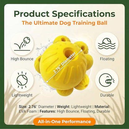 4Pack Dog Balls - Durable Dog Toy Balls for Aggressive Chewers, Interactive Fetch and Training, Foam Dog Ball Floats in Water (4pcs 7cm/2.76inch) - size: 4pcs2.76inch