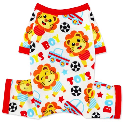 Puppy Clothes for Small Dogs - Summer Cute Pajamas, Soft Stretchy Onesies for Boy Girl Dogs, Cat Pet Jammies Outfit (Yellow, Small) - color: Yellow, size: Small