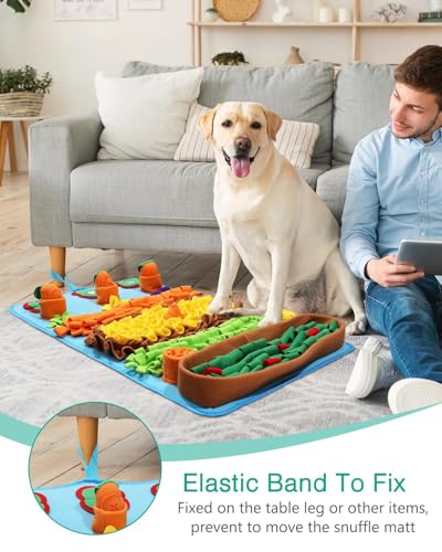 ORIA Snuffle Mat for Dogs, 32''x20'' Interactive Slow Feeder Mat for Boredom, Mental Stimulation, Stress Relief, Dog Puzzle Toy & Treat Mat for Small Medium Large Dogs Puppies - size: 32x20 inch