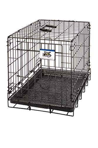 Pet Lodge® Wire Dog Crate | Small Pet Carrier | Easy to Clean | Multi-Functional Pet Crate | Single Door Crate | Great for Pets Up to 10lbs | X-Small - size: 19.5"L x 12.3"W x 15.0"H
