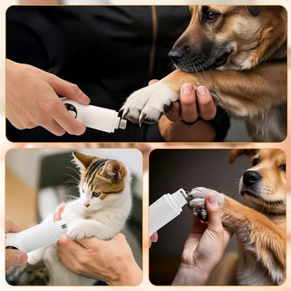 Palksky Dog Clippers for Grooming - 2 in1 Upgraded Electric Dog Paw Trimmer with Nail Grinder, Rechargeable Waterproof Paw Trimmer with Led Display for Dogs Paws, Ears, Face, Rump & Eyes - size: Multi-function