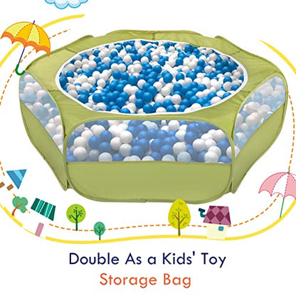 Pawaboo Small Animals Playpen, Waterproof Small Pet Cage Tent with Zippered Cover, Portable Outdoor Yard Fence with 3 Metal Rod for Chick/Kitten/Puppy/Guinea Pig/Rabbits/Hamster/Chinchillas,Green - color: A-Green