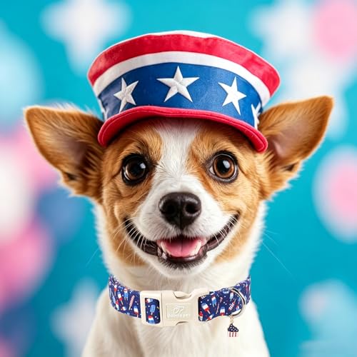 4th of July Dog Collar Patriotic Popsicle Dog Collars for Puppy Small Dogs - Lightweight Adjustable Navy Independence Day Puppy Collars Cute Summer Pet Safety Collar XS - color: Patriotic Popsicle, size: XS