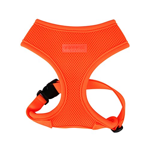 Puppia Soft Harness A XS Over-The-Head Soft Mesh Harness Neon Orange - color: ORANGE, size: X-Small