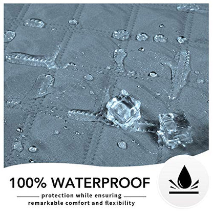 Easy-Going 100% Waterproof Dog Bed Cover, Non-Slip Pet Blanket for Furniture, Washable Couch Cover, Repleasement Sofa Cover (52X82 in,Light Blue) - color: Light Blue, size: 52x82 in