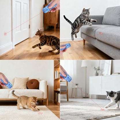 TBTeek Cat Toy, Finger Rotatable, 3 Modes, 5 Fun Patterns, Rechargeable, Portable Dog Cat Toy for Indoor Cats Chasing and Exercise - size: 1pc finger rotatable