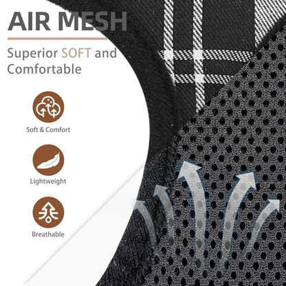 PUPTECK Soft Mesh Dog Harness and Leash Set Pet Puppy Cat Comfort Padded Vest No Pull Harnesses, Black&White, XS - color: Black&White, size: XS (NECK: 10", CHEST: 10"-14")