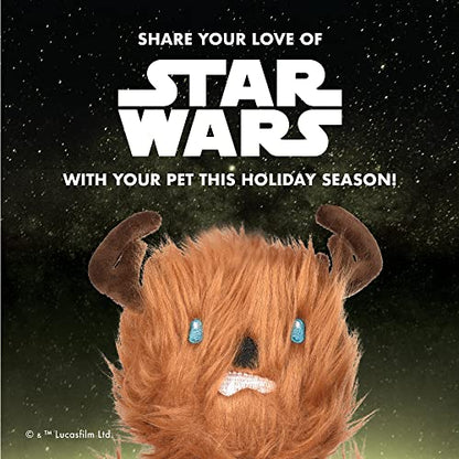 Star Wars Chewbacca Squeaky Dog Toy - Reindeer Holiday Plush Toy, 6 Inch Small, (FF19327) - color: Chewbacca Reindeer, size: 6 Inch
