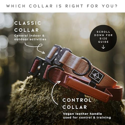 Made to ROAM Premium Dog Collar - Adjustable Heavy Duty Nylon Collar with Quick-Release Metal Buckle (Michigan Autumn, Classic Size 3) - color: Michigan Autumn, size: Classic 3