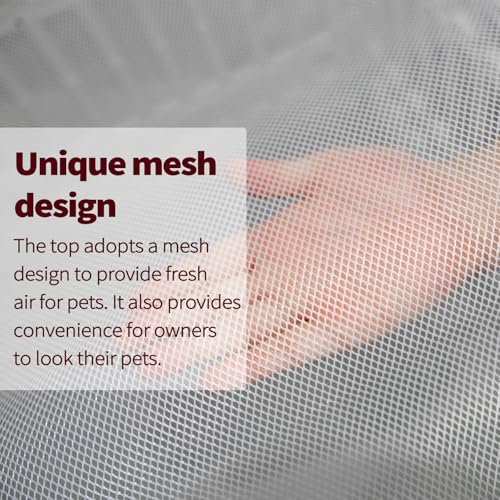 PJYuCien Dog Playpen Mesh Top Cover, Fits 36 Inch 4 Panels Regular Square Plastic Exercise Pet Pen, Adhesive Tape Connections, Pink Paw (Note: Cover Only, Fence Not Included) - style: Pink Paw Cover, 36"Width, Black Paw ( Adhesive Tape Connections )