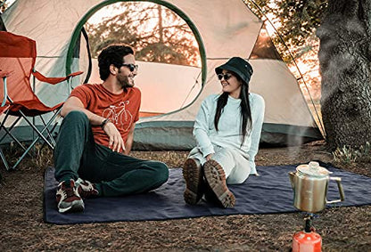 Waterproof Outdoor Blanket Large Fleece Camping & Stadium Blankets for Cold Weather. Perfect for Outdoors, Car, Dogs, Boat, Picnic. Windproof, Extra Warm, Machine Washable.