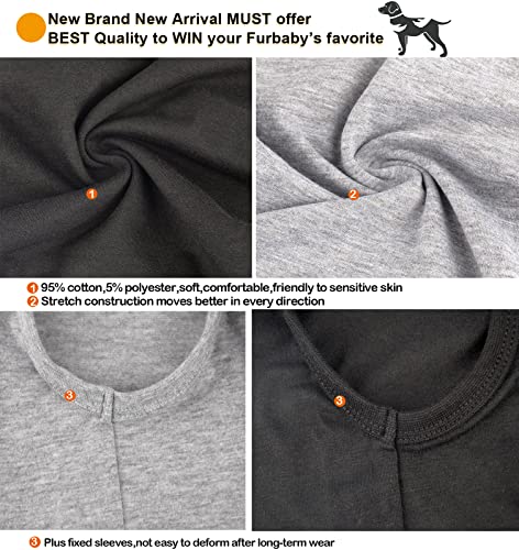 Dog Small Shirts,Lightweight Cat Blank Cool Clothes for Chihuahua Puppy Teacup,Dogs Boy Boy Girl Summer Lightweight T-Shirt,Black Grey S - color: Blank Black Grey, size: Small