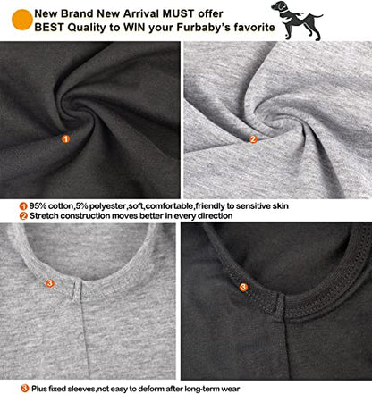 Dog Small Shirts,Lightweight Cat Blank Cool Clothes for Chihuahua Puppy Teacup,Dogs Boy Boy Girl Summer Lightweight T-Shirt,Black Grey S - color: Blank Black Grey, size: Small