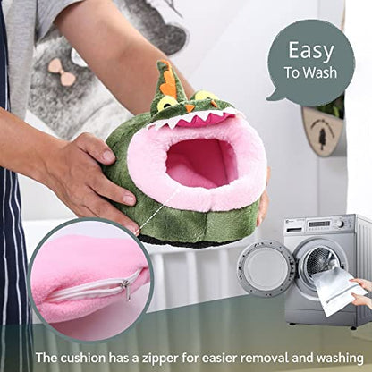 Hedgehog Rat Bed Guinea Pig House Hamster Supplies Chinchilla Cage Ferret Rat Gerbil(S,Crocodile) - color: 3-Crocodile, size: S