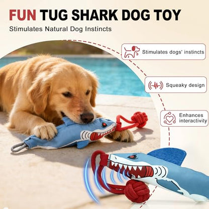 Dog tug of war Toy with Handle,Interactive Dog Pull Toy to Keep Them Busy with Squeak, Multifunctional Combination tug Toy with chew Ball - color: Single handle tug of war