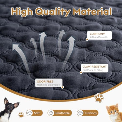 FunFurry Waterproof Dog Blanket, Couch Cover for Dogs Washable, Reversible Dog Bed Cover.(Dark＆Light Grey, 30 X 53 Inch - 1 Pack) - color: Dark＆light Grey, size: 30 X 53 Inch - 1 Pack
