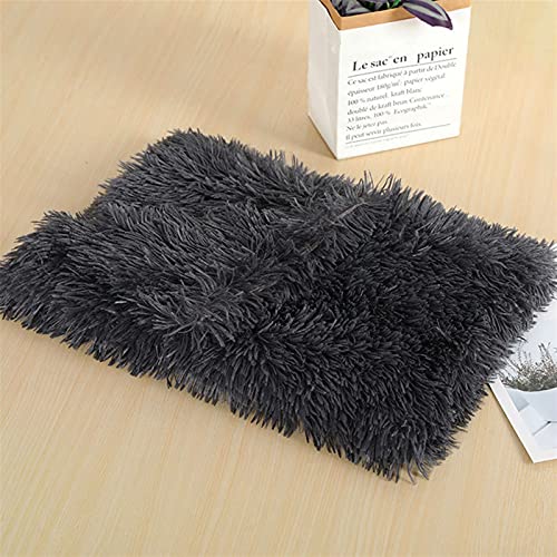 Pet Faux Fur Calming Blanket Soft Dog Cat Protector with Two-Side Fur, Thick Shaggy Bed Throws Pet Blankets Soft Fuzzy Microfibe Cat Throw Bed Couch Washable 22"x14" Inch Dark Grey - color: Dark Grey, size: 22"x14" Inch