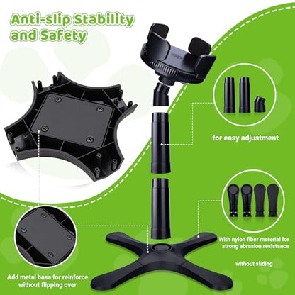 Dog Bowls Elevated Adjustable Stand, Raised Bowl with 3 Heights & Tilted Feeding Stand, Compatible with Various Bowls, for Medium & Large Breeds (1 Pack) Black - size: Dog Bowl Stand 1 Pack Black