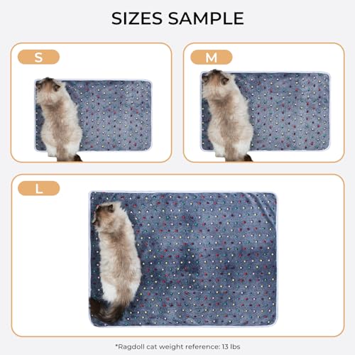 Luciphia 1 Pack 3 Blankets Super Soft Cute Dot Pattern Pet Blanket Flannel Throw for Dog Puppy Cat Small(23x16), Grey - color: Grey2, size: 23x16 inch (Pack of 3)