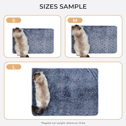 Luciphia 1 Pack 3 Blankets Super Soft Cute Dot Pattern Pet Blanket Flannel Throw for Dog Puppy Cat Large(41x31), Blue - color: Blue2, size: 41x31 inch (Pack of 3)