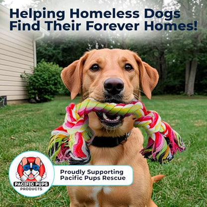 Pacific Pups Products Dog Rope Toys for Medium Dogs 11 Pack - 11 Dog Toy Pack & Puppy Teething Rope Tug of War Dog Toys, Chew Toys to Keep Them Busy, Puppy Chew Ropes - size: 11 Pack