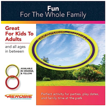 Aerobie Sprint Ring Outdoor Flying Disc, 10 Inches, Yellow - color: Sprint Ring Yellow