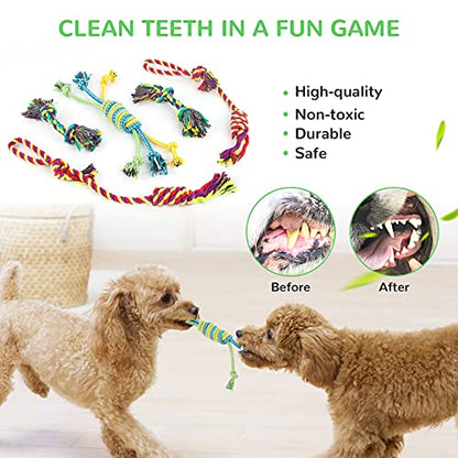 LEGEND SANDY Puppy Toys, Squeaky Dog Toys for Small Dogs, 12 Pack Puppy Chew Toys for Teething, Dog Rope Toy and Cute Stuffed Animals Value Bundle - color: 12 PACK PUPPY TOYS