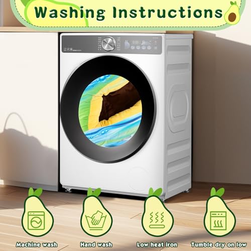 Avocado Heated Cat Bed - Cute Round Dog Bed for Winter, Warming Pet Bed for Indoor Cats & Small Dogs, Washable Calming Nest with Heating Pad & Timer, Green Pet Heating Pad for Cats and Dogs