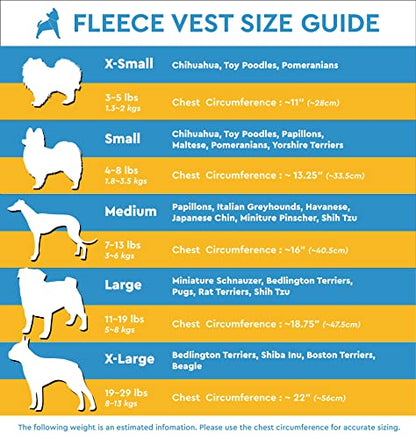 Gooby Fleece Vest Dog Sweater - Lavender, Small - Warm Pullover Fleece Dog Jacket with O-Ring Leash for Small to Medium Dogs - color: Lavender, size: Small (Around 6-lb)