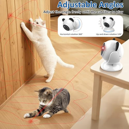 Sofolor Laser Cat Toys for Indoor Cats, Automatic Cat Laser Toy with Random Trajectory, Suction Cup Design, Run Quiet, USB Rechargeable