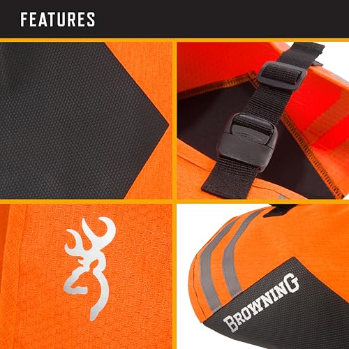 Browning Pet Vests, Hi Vis Safety Vests for Dogs, Saftey Orange, Medium, Full Coverage - size: Medium, style: Full Coverage Vest