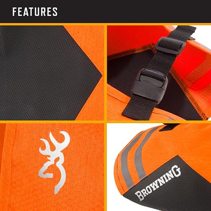 Browning Pet Vests, Hi Vis Safety Vests for Dogs, Saftey Orange, Large, Full Coverage - size: Large, style: Full Coverage Vest
