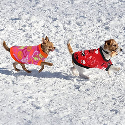 8 Pieces Dog Sweaters for Small Dog Girl Boy Winter Chihuahua Clothes Puppy Sweater Warm Shirt Puppy Fleece for Halloween Christmas Pajamas Yorkie for Pets Pup Cat, Large - size: Large