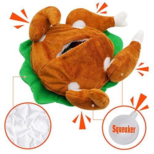 Hide and Seek Dog Toys, Turkey Squeaky Interactive Puzzle Dog Toys for Boredom and Stimulation, Dog Enrichment Toys for Small and Medium Dogs - style: J-Turkey