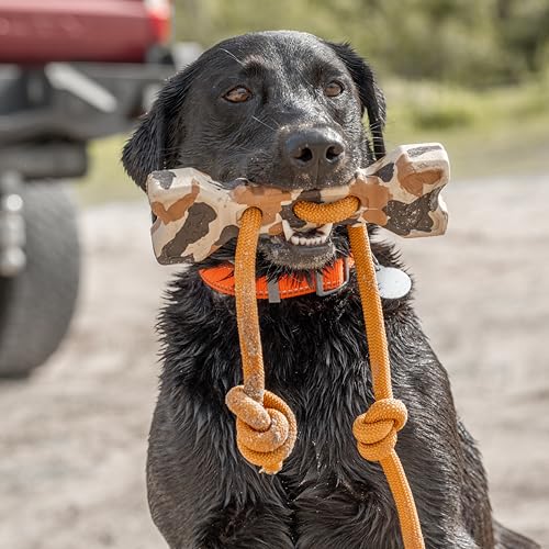 Browning Pet Training Tools, Durable Dog Toys for Tug and Fetch, Bone Tugger (Camo), One Size - color: Bone Tugger (Camo)