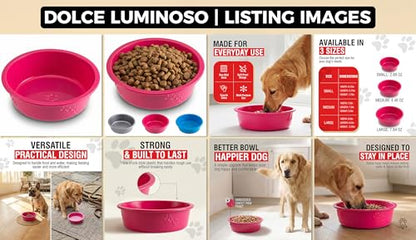 Loving Pets Dolce Luminoso Dog Bowl, Small, Pink - color: Pink, size: Small