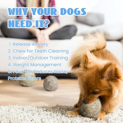 Nocciola Wobble Giggle Ball for Dogs, Interactive Dog Toys for Boredom, Squeaky Ball Dog Toys to Keep Them Busy, Pet Toys for Small Medium Large Dogs, Fun Giggle Sounds When Rolled or Shaken (S) - size: Small Size