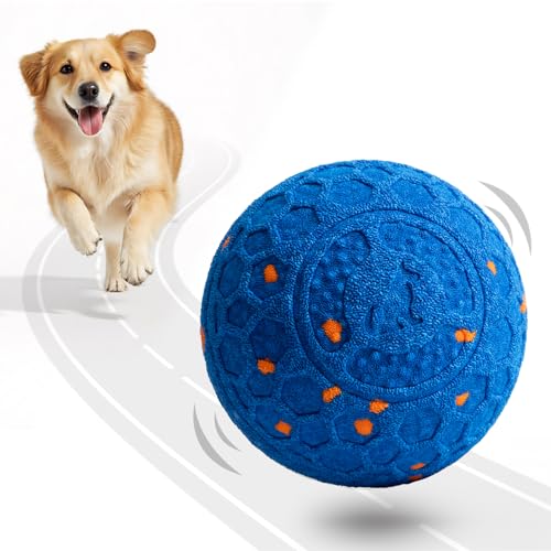 Fsitego Smart Interactive Dog Toy Ball – Automatic Moving, Bouncing & Rolling, 3 Modes, Chew-Proof E-TPU Shell, Waterproof, Rechargeable, for Medium and Large Dogs, Light Blue