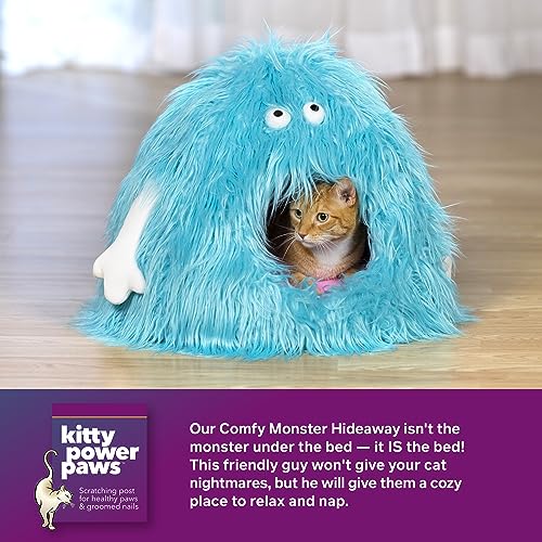 Prevue Pet Products Comfy Monster Cat and Dog Hideaway Bed 7604