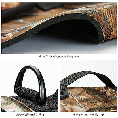 BASSDASH Dog Camo Neoprene Adjustable Hunting Vest Waterproof Chest Protection - size: XX-Large
