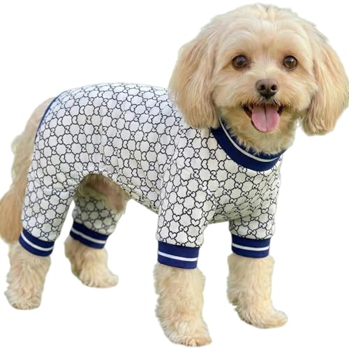 Vet-Approved Calming Dog Pajamas & Onesie for Medium Small Dogs, Ultra-Premium Hypoallergenic 100% Organic Pebble Cotton, Allergy Protection & Soothing Comfort, Size XL (16-21lbs) - color: Heart, size: XL(16-21lb) Chest: 19.7"