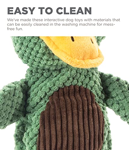 Outward Hound Scrunch Bunch Duck Interactive Plush Squeaky Dog Tug Toy - color: Scrunch Bunch Duck