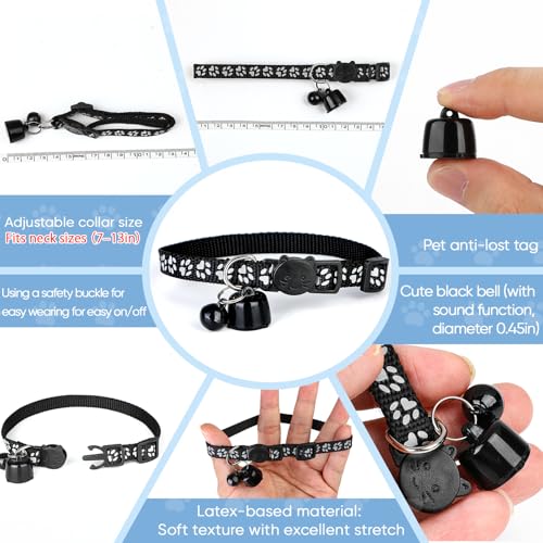 2026 Compact Cat Collar Tracker Set – Ultra Lightweight 0.1oz Reduces Pet Burden, Adjustable 7–13 Inch for Cats, Only Compatible with iPhone Find My App, Not Support Android Phones