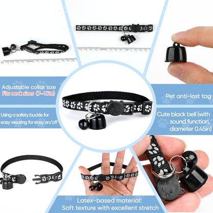 2026 Compact Cat Collar Tracker Set – Ultra Lightweight 0.1oz Reduces Pet Burden, Adjustable 7–13 Inch for Cats, Only Compatible with iPhone Find My App, Not Support Android Phones