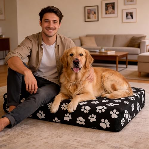 DUKE&LEFTY PetBed Slipcover-USA Company-Stretch Soft Petbed Cover-Universal-Easy to Remove (Zipper Free)-Navy/Large - color: Navy, size: Large-48"x30"x6"