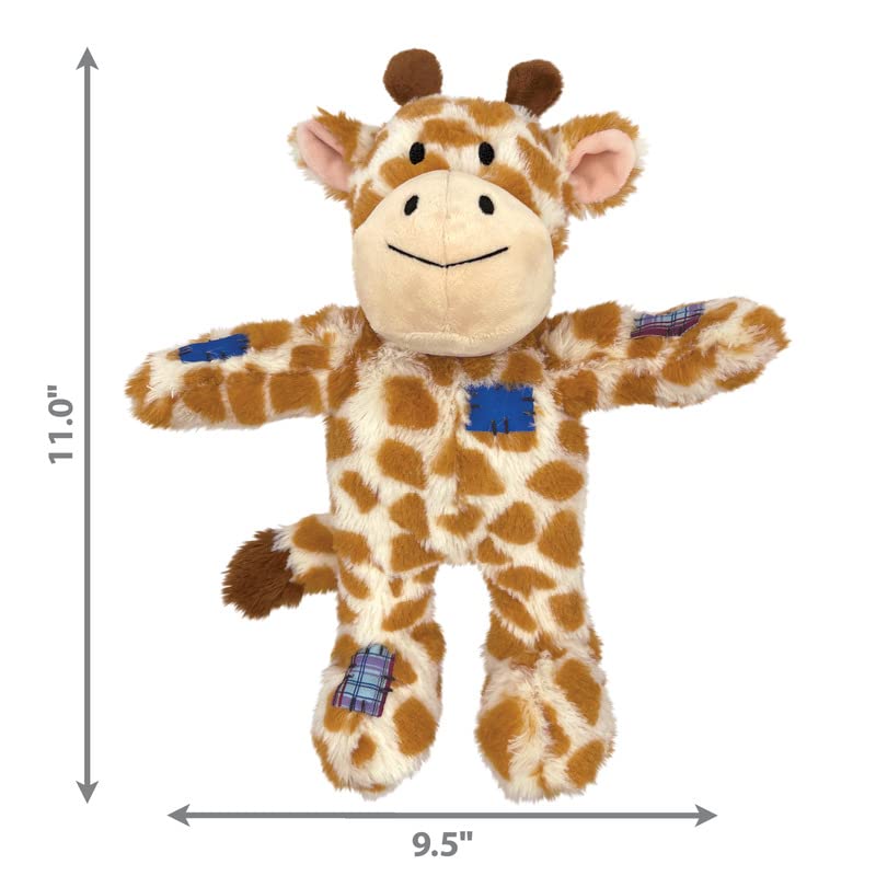 KONG Wild Knots Tiger and Giraffe Combo Dog Toy – Durable Knotted Ropes Inside, Minimal Stuffing for Less Mess – Medium/Large - Bundle