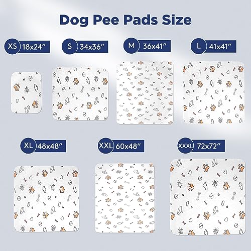 Washable Pee Pads for Dogs, 2 Pack Large 48"x48" Super Absorbent Reusable Pads for Dog Training Pads, 100% Waterproof Non-Slip Pee Pads Whelping Pads Dog Playpen Pads Crate Mat Bed Pads Dog Products - size: 48X48 (2 Packs)