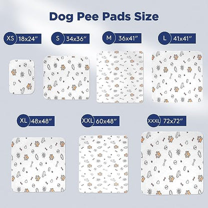 Washable Pee Pads for Dogs, 2 Pack Large 48"x48" Super Absorbent Reusable Pads for Dog Training Pads, 100% Waterproof Non-Slip Pee Pads Whelping Pads Dog Playpen Pads Crate Mat Bed Pads Dog Products - size: 48X48 (2 Packs)