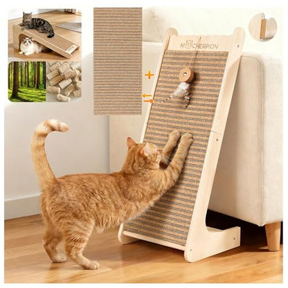 Natural Cork cat Scratching Post-with 2 PCS to use-Eco-Friendly Sustainable-cat Gifts